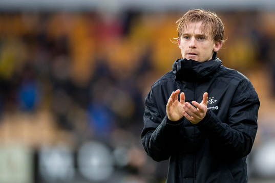 Yann-Erik de Lanlay of Rosenborg looks dejected