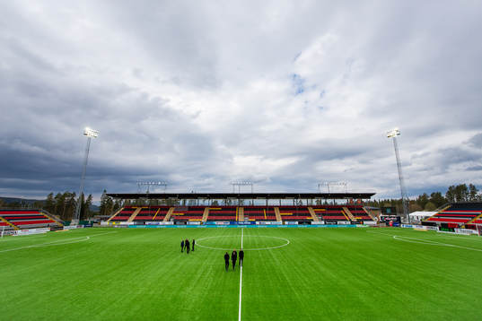 Häckens spelare inne på Jämtkraft Arena