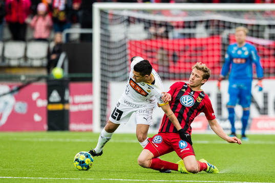 Häckens Paulinho och Östersunds Ludvig Fritzson