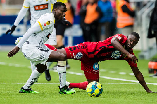 Häckens Godswill Ekpolo och Östersunds Isak Ssali