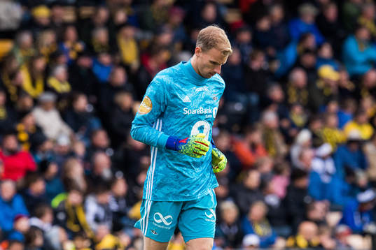 Goalkeeper André Hansen of Rosenborg