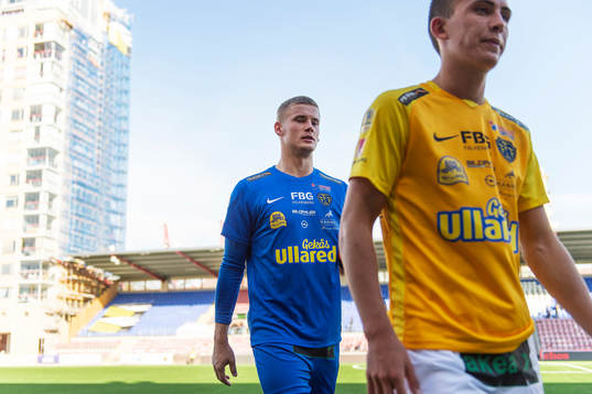 Falkenbergs målvakt Johan Brattberg deppar