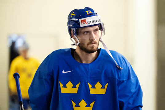 Oliver Ekman Larsson of Sweden at a practice session