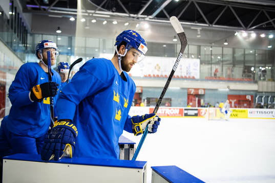 Erik Gustafsson of Sweden at a practice session