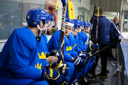 William Nylander of Sweden at a practice session