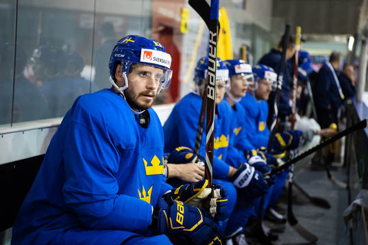 Oliver Ekman Larsson of Sweden at a practice session
