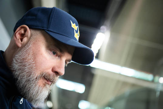 Head coach Rikard Grönborg of Sweden