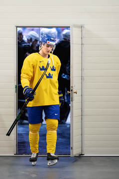 Philip Holm of Sweden at a practice session