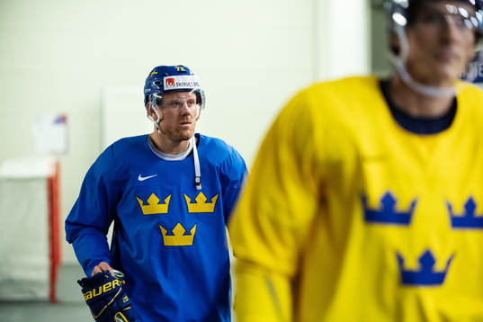Patric Hörnqvist of Sweden at a practice session