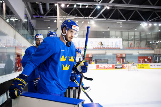 Oliver Ekman Larsson of Sweden at a practice session