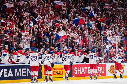 Players of Czech Republic celebrates