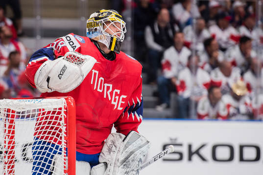 Goaltender Henrik Holm of Norway