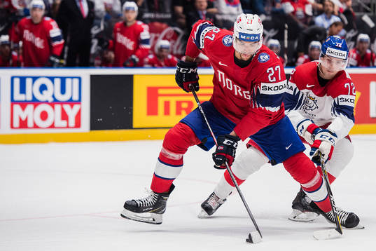 Christian Bull of Norway and Filip Chytil of Czech Republic