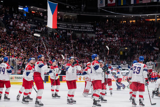 Players of Czech Republic celebrates