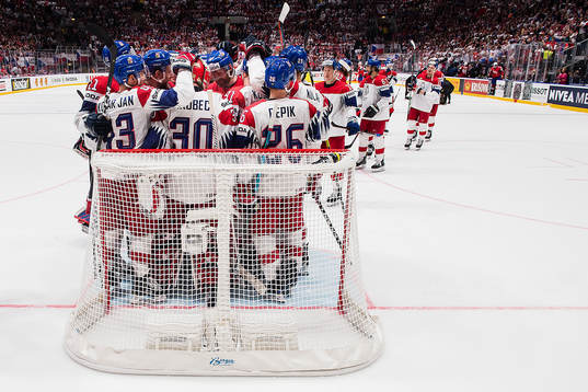 Players of Czech Republic celebrates