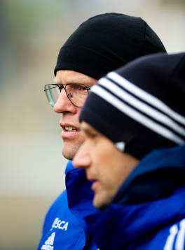 Sundsvalls tränare Joel Cedergren och assisterande