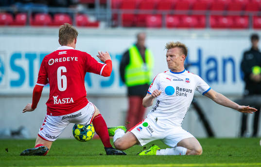 Kalmars Rasmus Elm och Helsingborgs Andreas Landgren