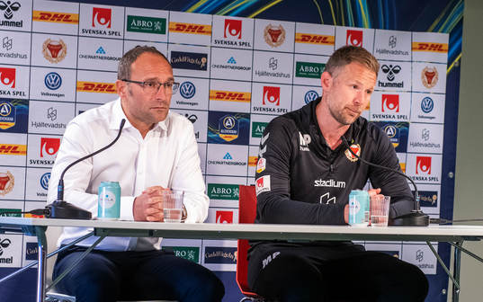 Helsingborgs tränare Per-Ola Ljung och Kalmars tränare