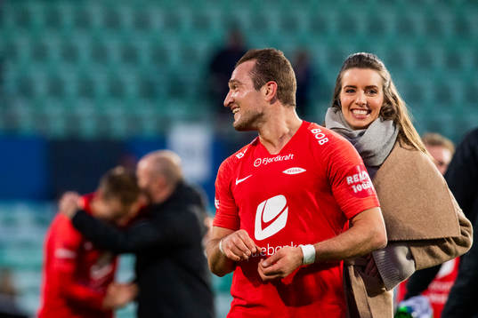 Veton Berisha of Brann celebrates