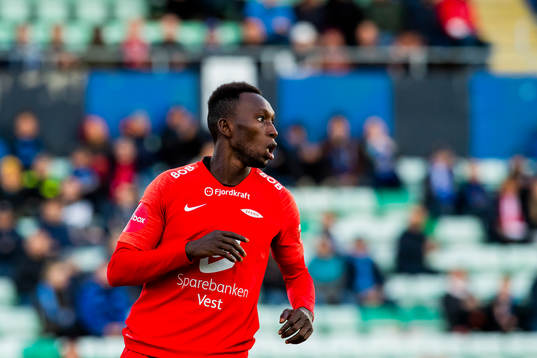 Daouda Bamba of Brann reacts