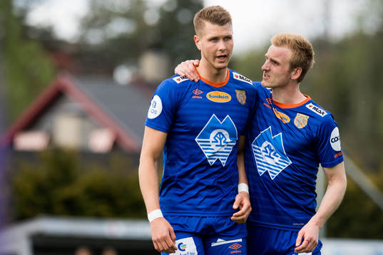 Hólmbert Fridjónsson and Torbjørn Agdestein of Aalesund