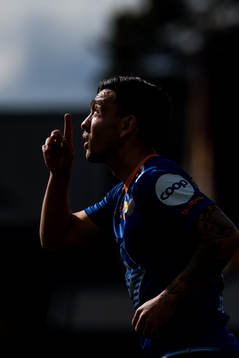 Niklas Castro of Aalesund celebrates