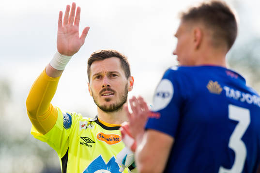 Goalkeeper Tarjei Aase Omenås of Aalesund