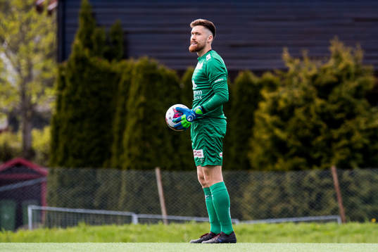 Goalkeeper Marius Berntzen of Strømmen
