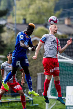 Pape Habib Gueye of Aalesund and Pål Steffen Andresen of