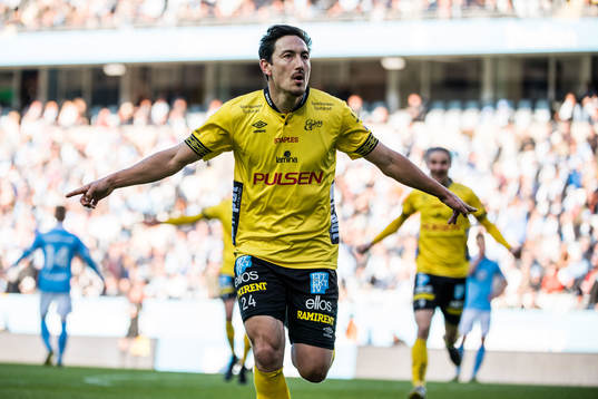 Elfsborgs Stefan Ishizaki jublar