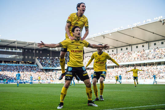 Elfsborgs Stefan Ishizaki jublar