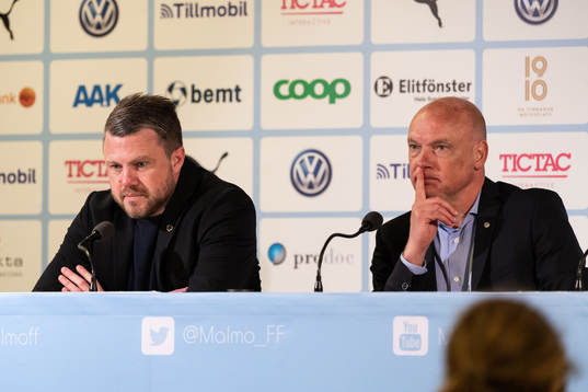 Elfsborgs tränare Jimmy Thelin och Malmö FFs tränare Uwe