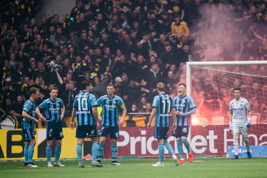 Djurgårdens spelare deppar