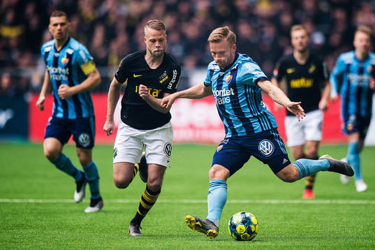s Daniel Sundgren och Djurgårdens Nicklas Bärkroth