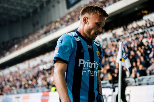Djurgårdens Nicklas Bärkroth deppar