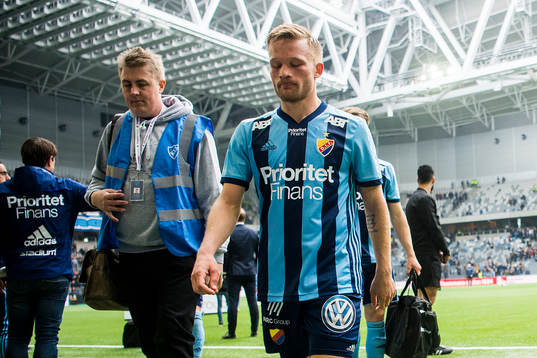 Djurgårdens Nicklas Bärkroth deppar