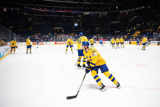 Marcus Krüger of Sweden at warm-up