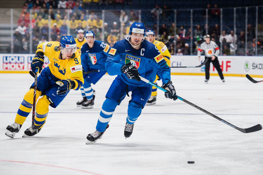 Adrian Kempe of Sweden and Alex Trivellato of Italy