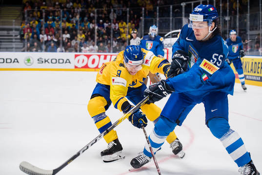 Adrian Kempe of Sweden and Luca Zanatta of Italy