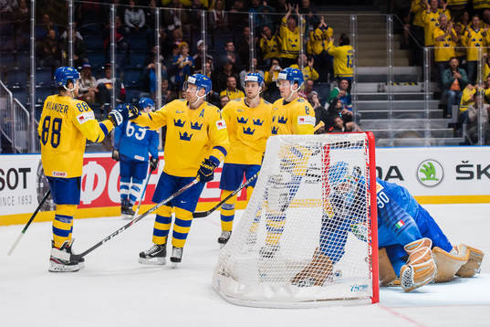William Nylander, Patric Hörnqvist, Adrian Kempe and