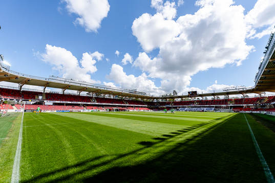 Generell interiör bild av Myresjöhus arena före