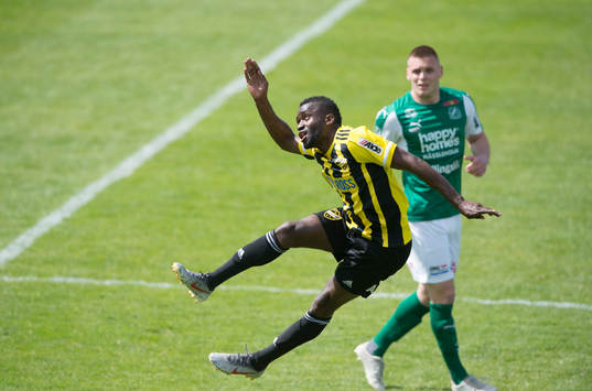 IFK Hässleholms Abelto Ikose i matchen i division 2 mellan