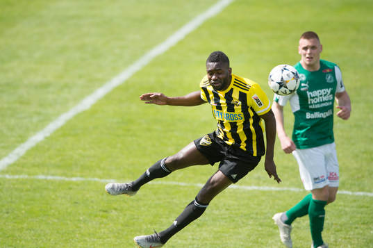 IFK Hässleholms Abelto Ikose i matchen i division 2 mellan