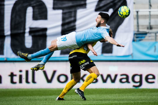 Malmö FFs Erdal Rakip och Elfsborgs Jonathan Levi