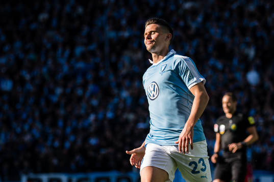 Malmö FFs Marcus Antonsson deppar