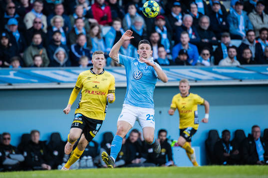 Elfsborgs Joakim Nilsson och Malmö FFs Marcus Antonsson