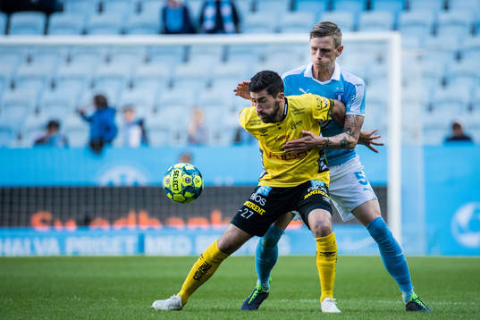 Elfsborgs Frederik Holst och Malmö FFs Sören Rieks
