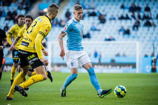 Elfsborgs Stian Rode Gregersen och Malmö FFs Sören Rieks