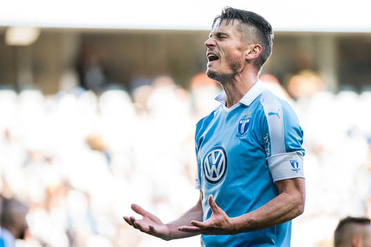 Malmö FFs Markus Rosenberg deppar