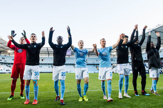 Malmö FFs spelare jublar